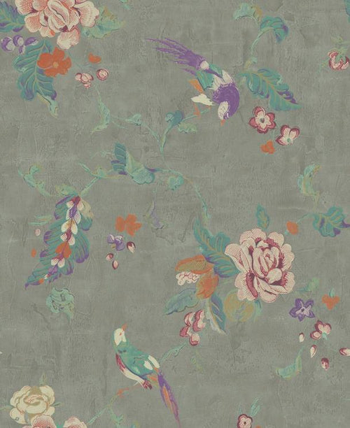 Watercolor Florals - Mayflower Wallpaper