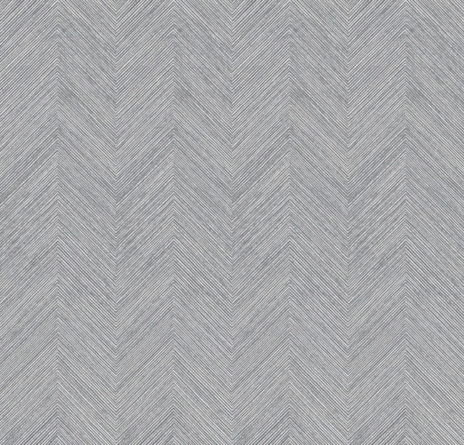 Grey & White Chevron Natural Grasscloth BL72605 - Mayflower Wallpaper