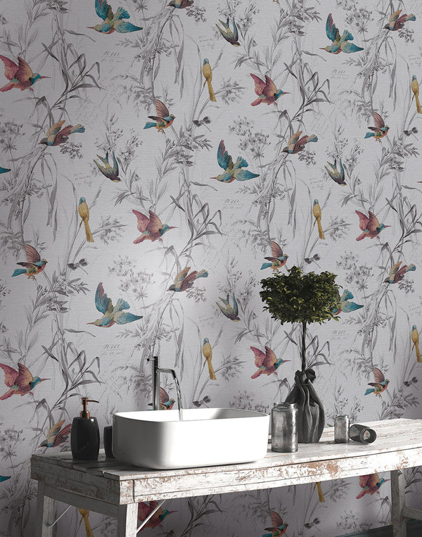 Birds Of Paradise Sterling FJ40909 - Mayflower Wallpaper