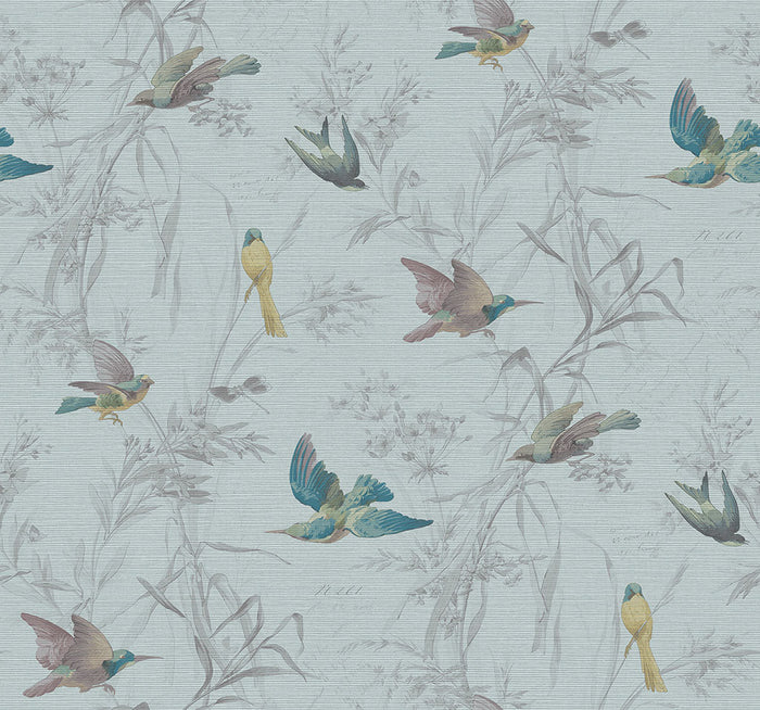 Birds Of Paradise Turquoise FJ40904 - Mayflower Wallpaper