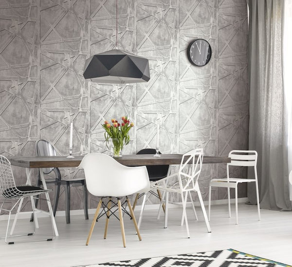 Gray Geometric Wallpaper
