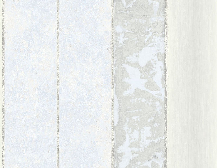 Blue striped wallpaper