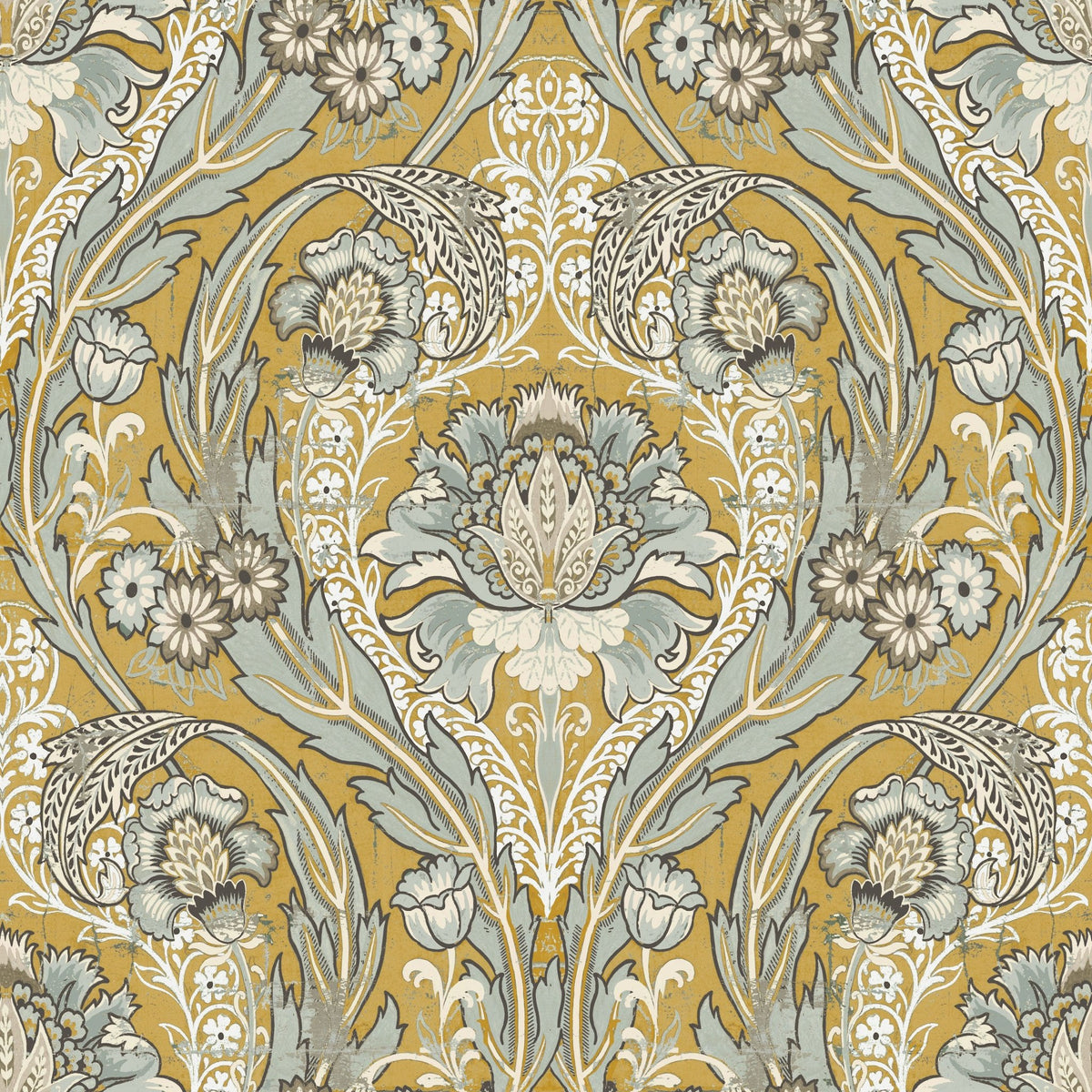 Gold Peel and Stick Wallpaper - Mayflower Wallpaper
