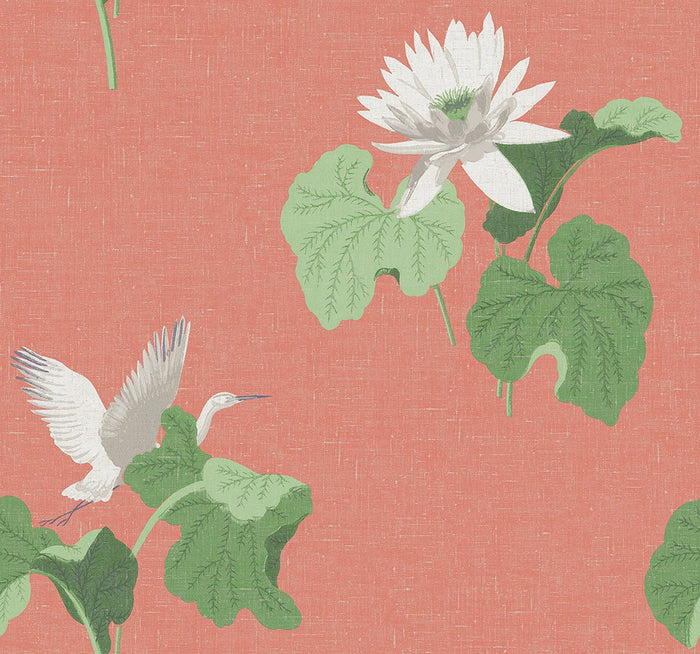 Lotus Coral FJ40011 - Mayflower Wallpaper