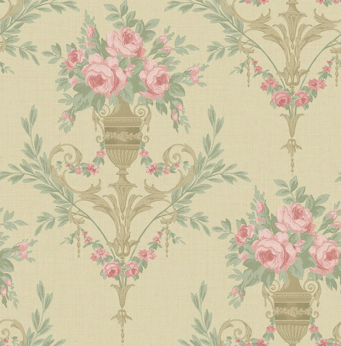 Rose Urn MF21001 - Mayflower Wallpaper