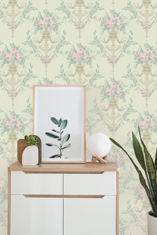Rose Urn MF21002 - Mayflower Wallpaper