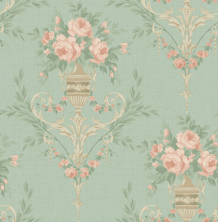 Rose Urn MF21005 - Mayflower Wallpaper