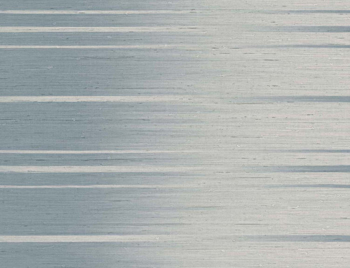 Blue Ombre Grasscloth Wallpaper
