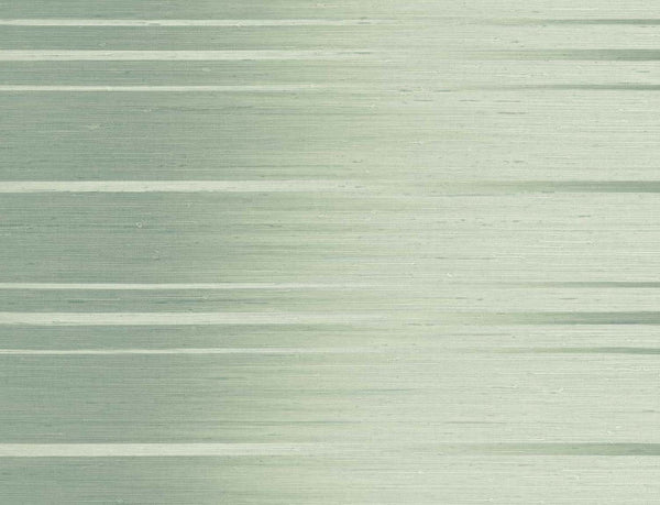 Ombre green grasscloth wallpaper
