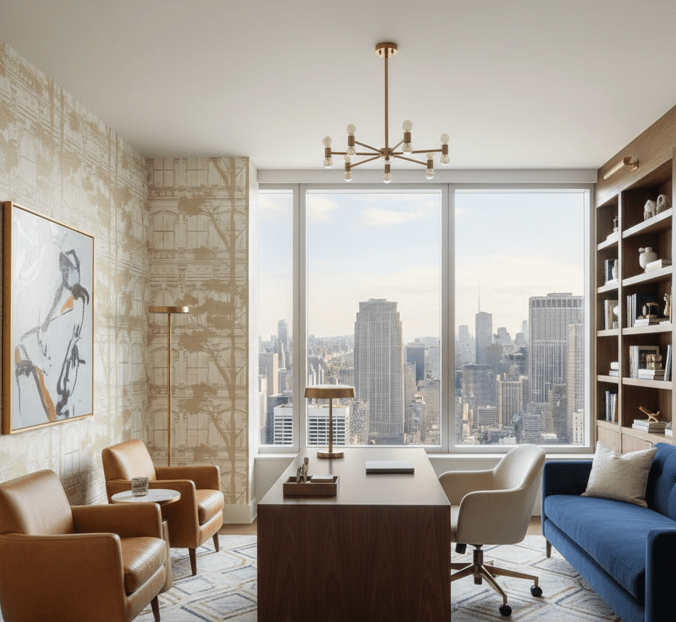Home Office Wallpaper Ideas: Designer Tips for 2026 - Mayflower Wallpaper