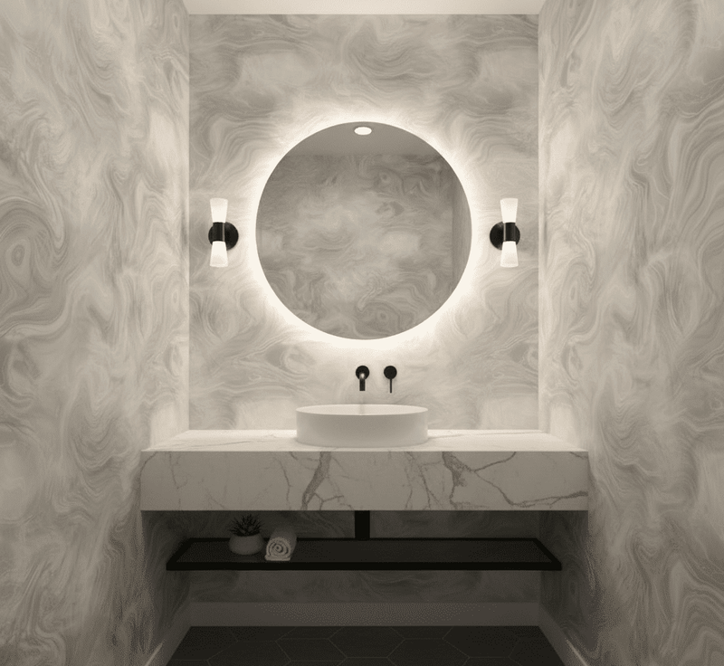 Powder Room & Bathroom Wallpaper Ideas: Designer Tips for 2026 - Mayflower Wallpaper