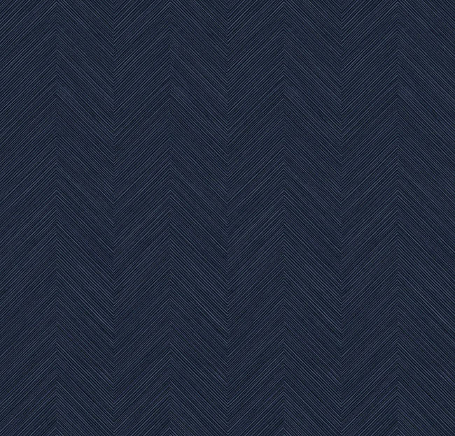 Chevron Navy Blue Grasscloth Wallpaper Bl72602 – Mayflower Wallpaper