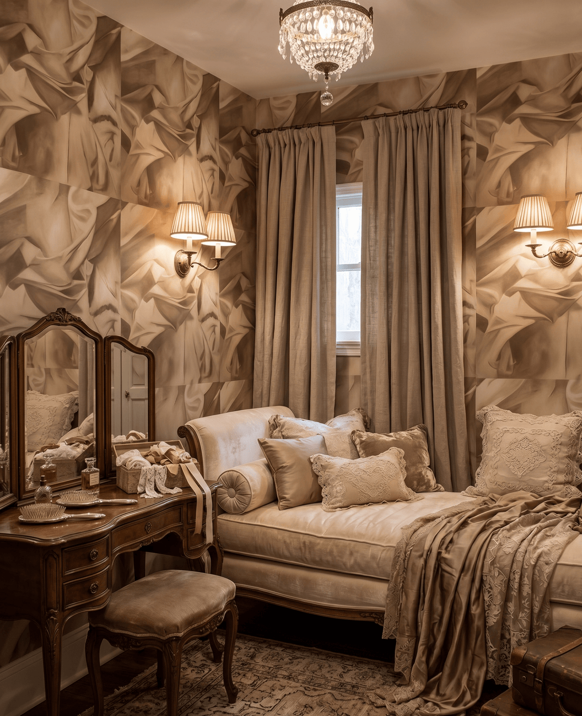 Antique Gold Painterly Wallpaper Sheets FJ050216 - Mayflower Wallpaper