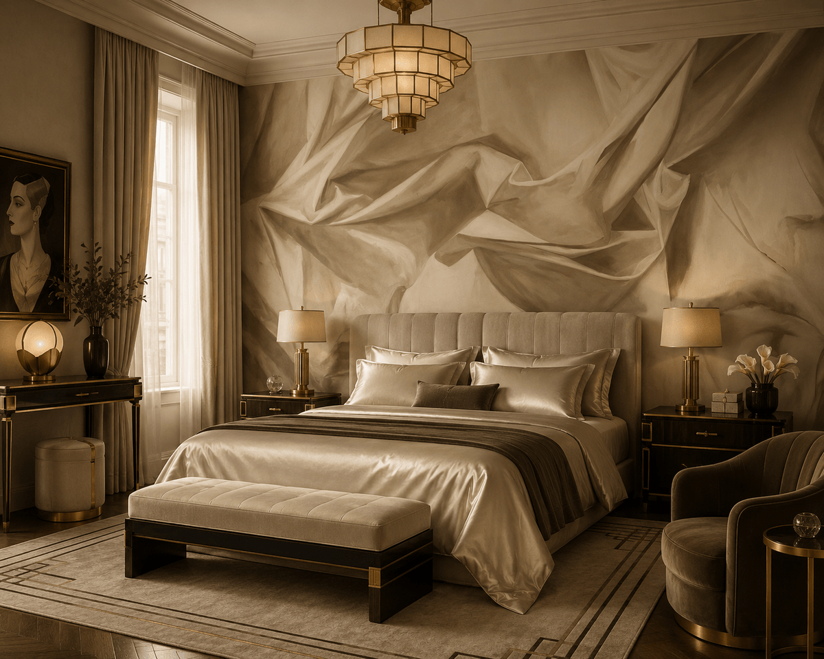 Antique Gold Painterly Wallpaper Sheets FJ050216 - Mayflower Wallpaper