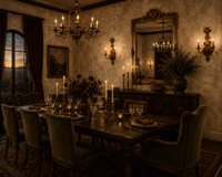 Antique Gold Plaster Effect Wallpaper Mark MF51119 - Mayflower Wallpaper