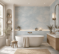 Baby Blue Ombre Wallpaper Culebretta FJ41404 - Mayflower Wallpaper