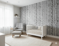 Birch Moonlight FJ41609 - Mayflower Wallpaper