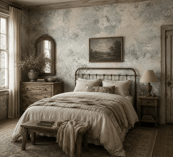 Blue Gray Ombre Wallpaper Culebretta FJ41408 - Mayflower Wallpaper