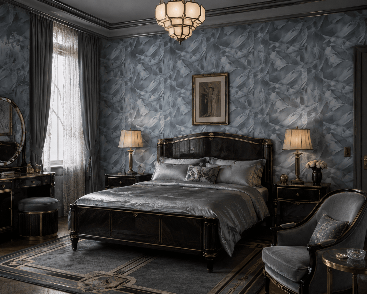 Blue Painterly Wallpaper Sheets FJ020216 - Mayflower Wallpaper