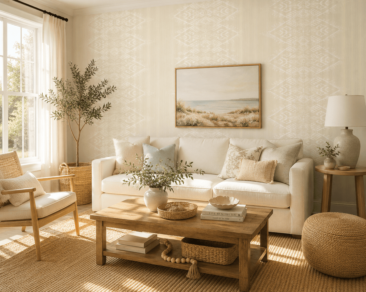 Champagne Abstract Wallpaper Provender MF70703 - Mayflower Wallpaper