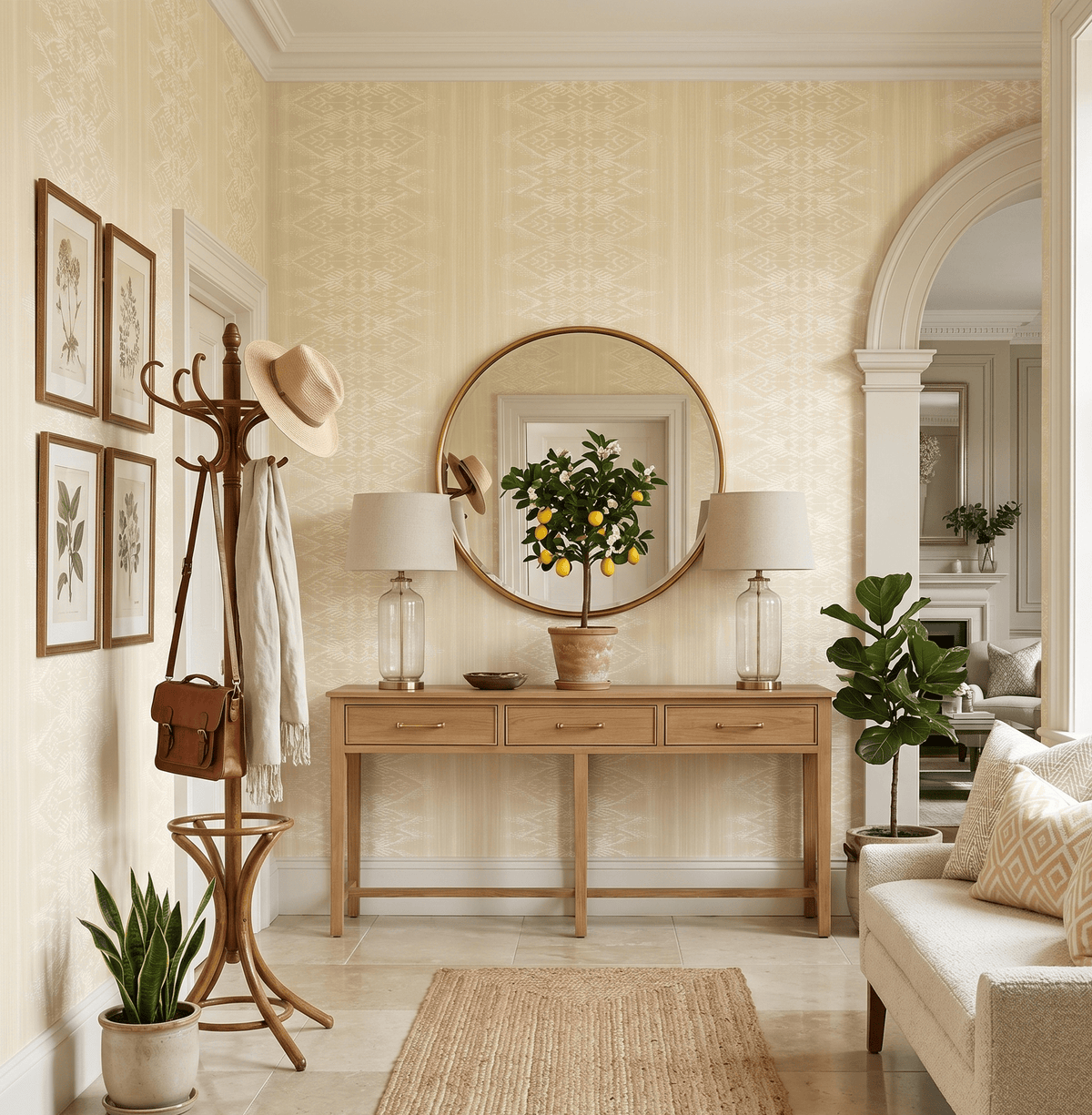 Champagne Abstract Wallpaper Provender MF70703 - Mayflower Wallpaper