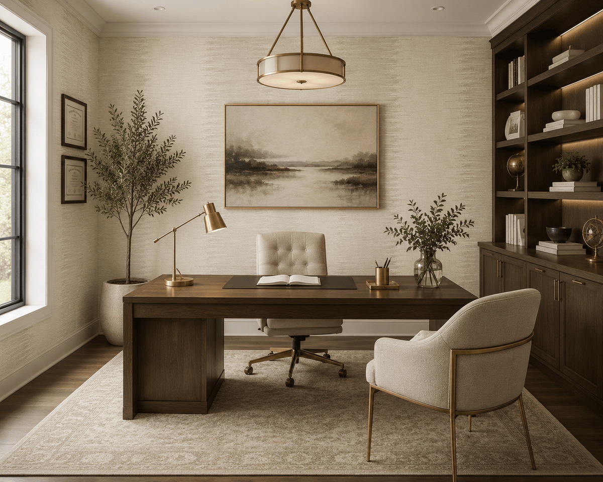 Champagne Minimalist Wallpaper Romeo MF81804 - Mayflower Wallpaper
