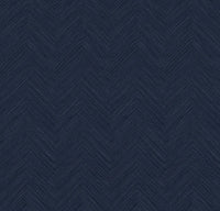 Chevron Navy Blue Grasscloth Wallpaper BL72602 - Mayflower Wallpaper