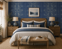 Cobalt Abstract Wallpaper Provender MF70702 - Mayflower Wallpaper