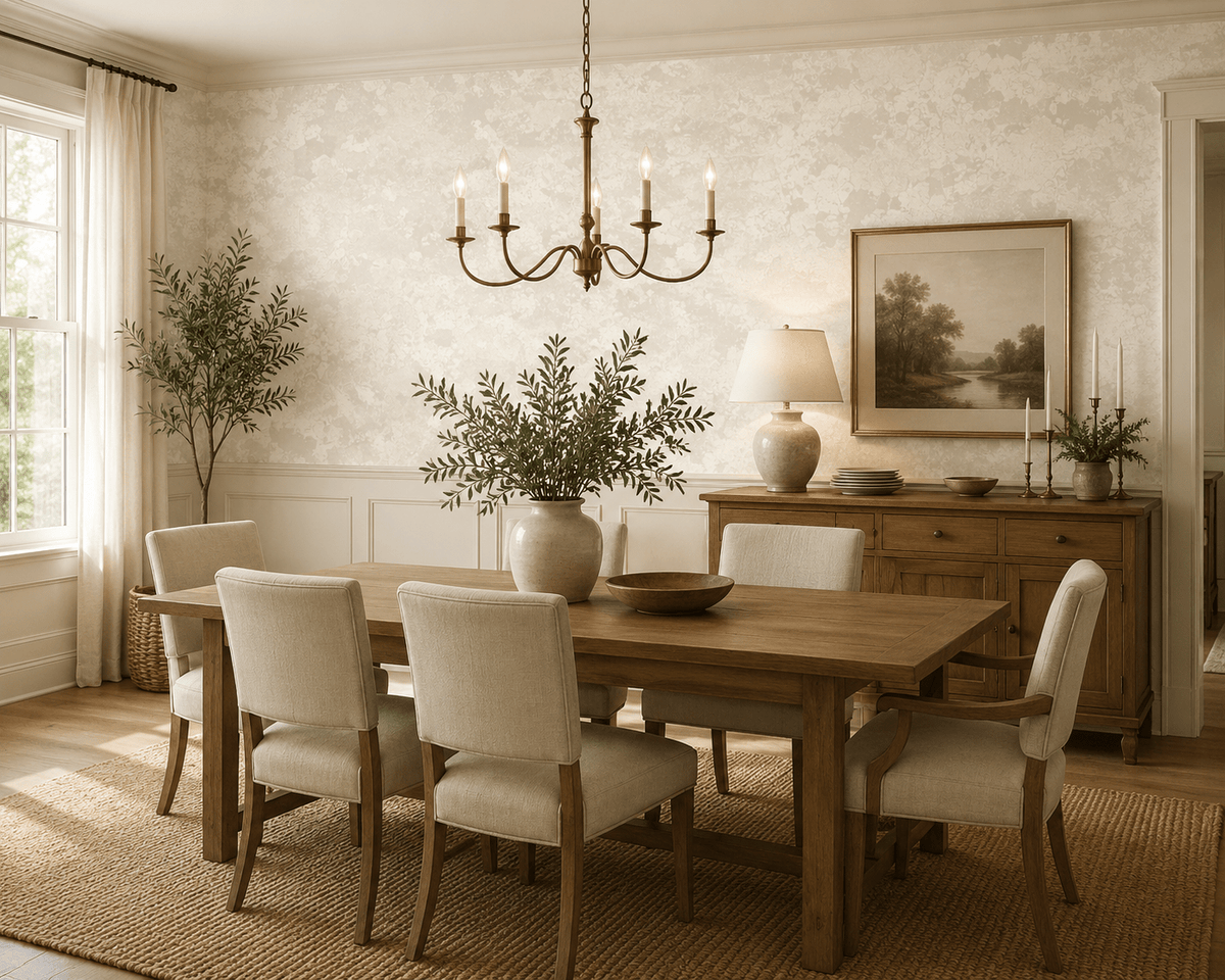 Cream Abstract Wallpaper Lichen FJ30310 - Mayflower Wallpaper