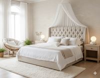 Cream Faux Grasscloth Wallpaper – Flax & Vanilla Weave FJ40168 - Mayflower Wallpaper