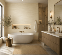 Cream Modern Stripe Wallpaper Carrara ST050911 - Mayflower Wallpaper