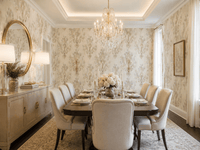 Diana Victorian Ornate Wallpaper in Gold & Silver MF80105 - Mayflower Wallpaper