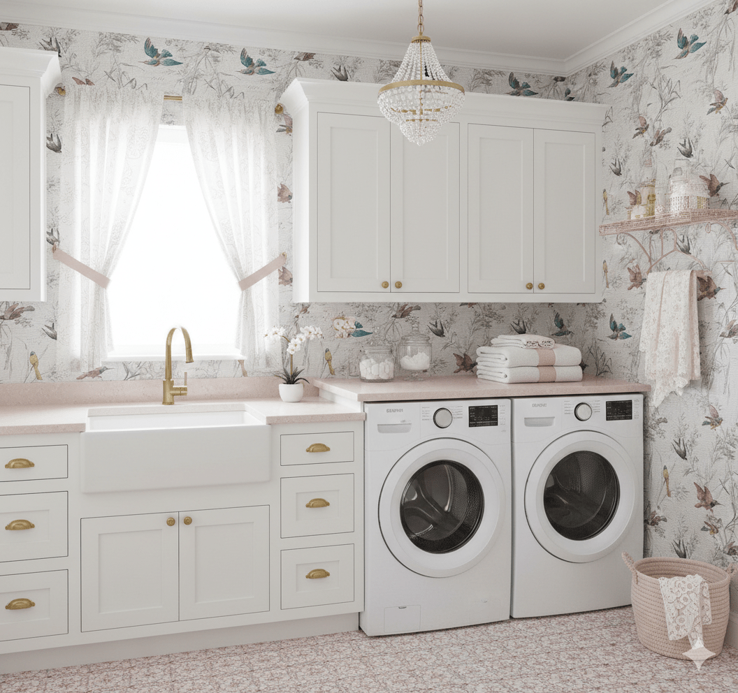 Embossed Floral Finch Wallpaper – Mineral Blue & Amber FJ40909 - Mayflower Wallpaper