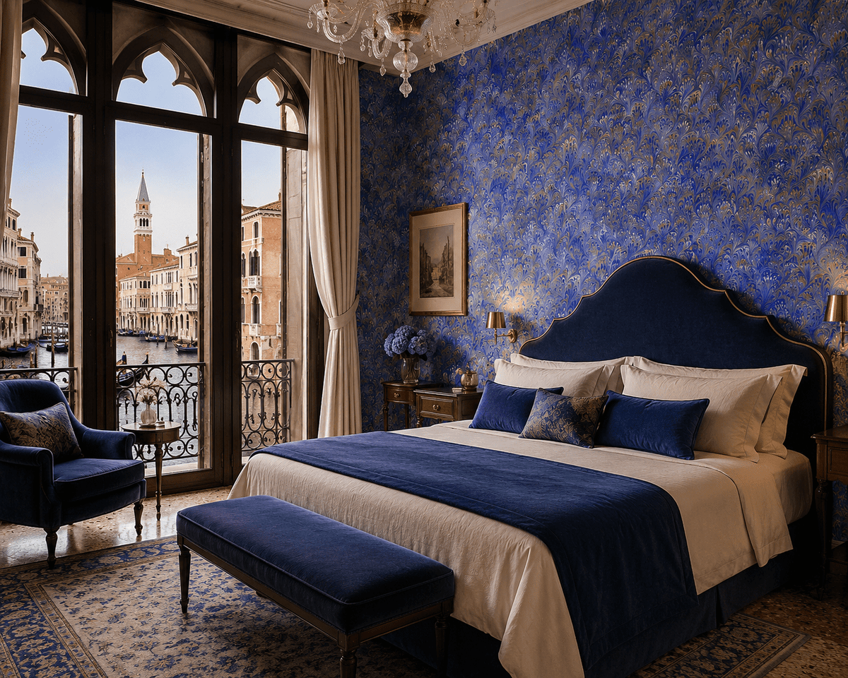 Gold Painterly Wallpaper Venetian Paper FJ020206 - Mayflower Wallpaper