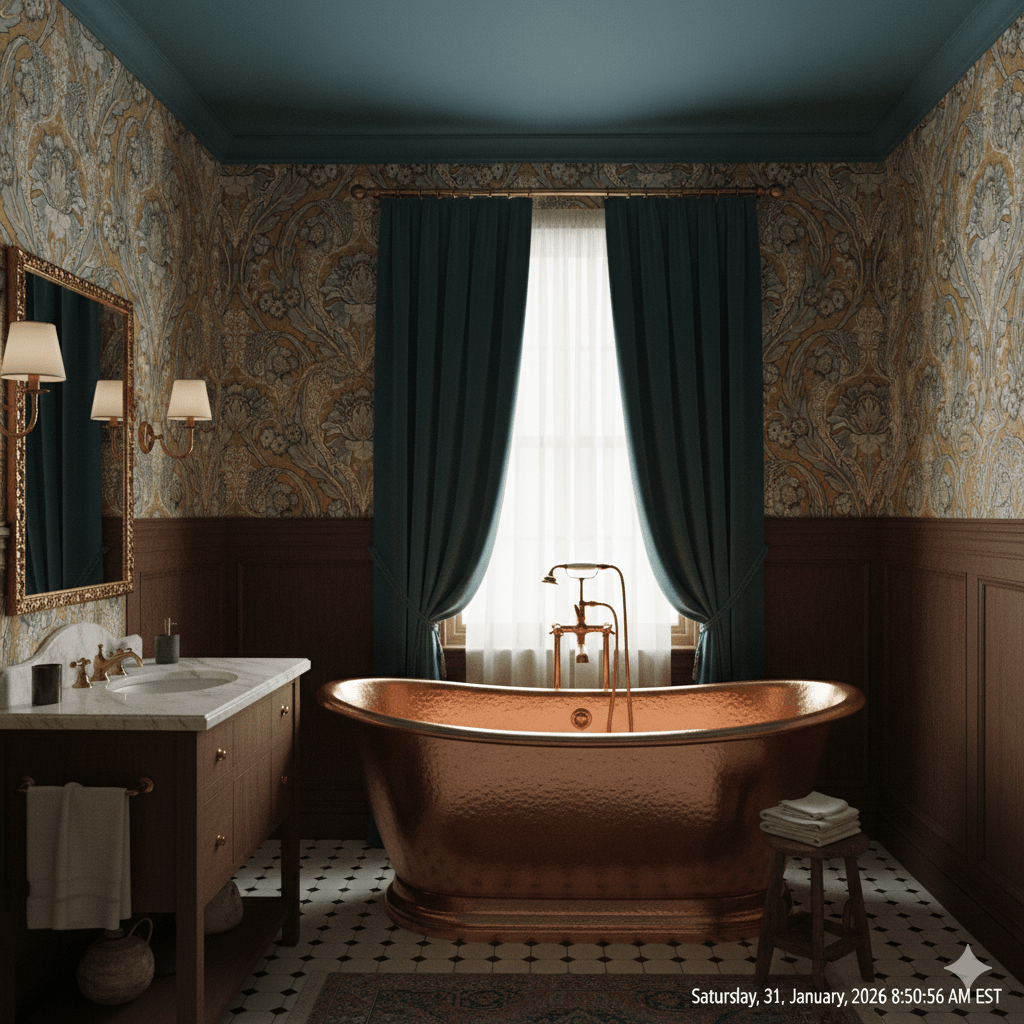 Gold Peel and Stick Wallpaper Morrissey MFW10806 - Mayflower Wallpaper