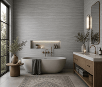 Gray Modern Stripe Wallpaper Carrara FJ40409 - Mayflower Wallpaper