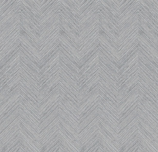 Grey & White Chevron Natural Grasscloth BL72605 - Mayflower Wallpaper