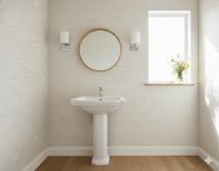 Ivory Faux Grasscloth Wallpaper – Snow Mist Texture FJ40103 - Mayflower Wallpaper