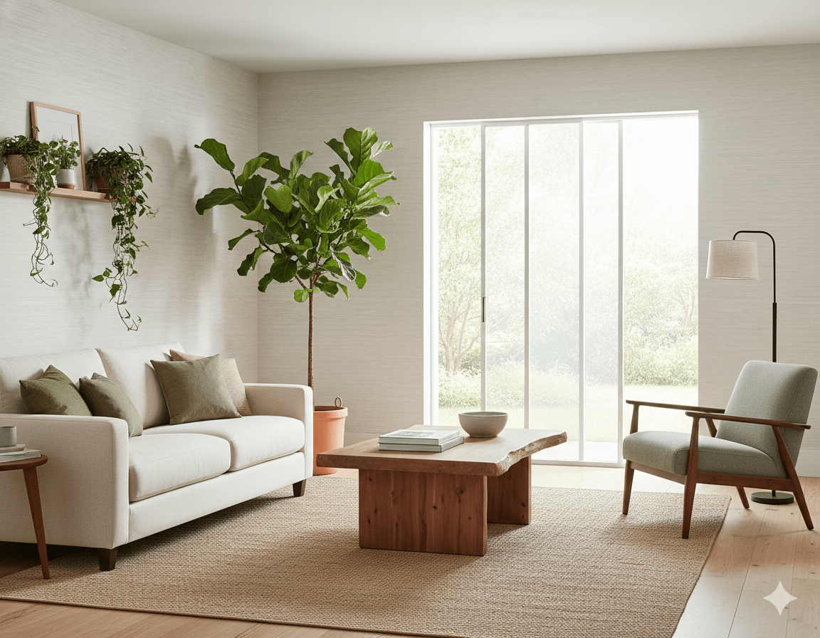 Ivory Faux Grasscloth Wallpaper – Snow Mist Texture FJ40103 - Mayflower Wallpaper