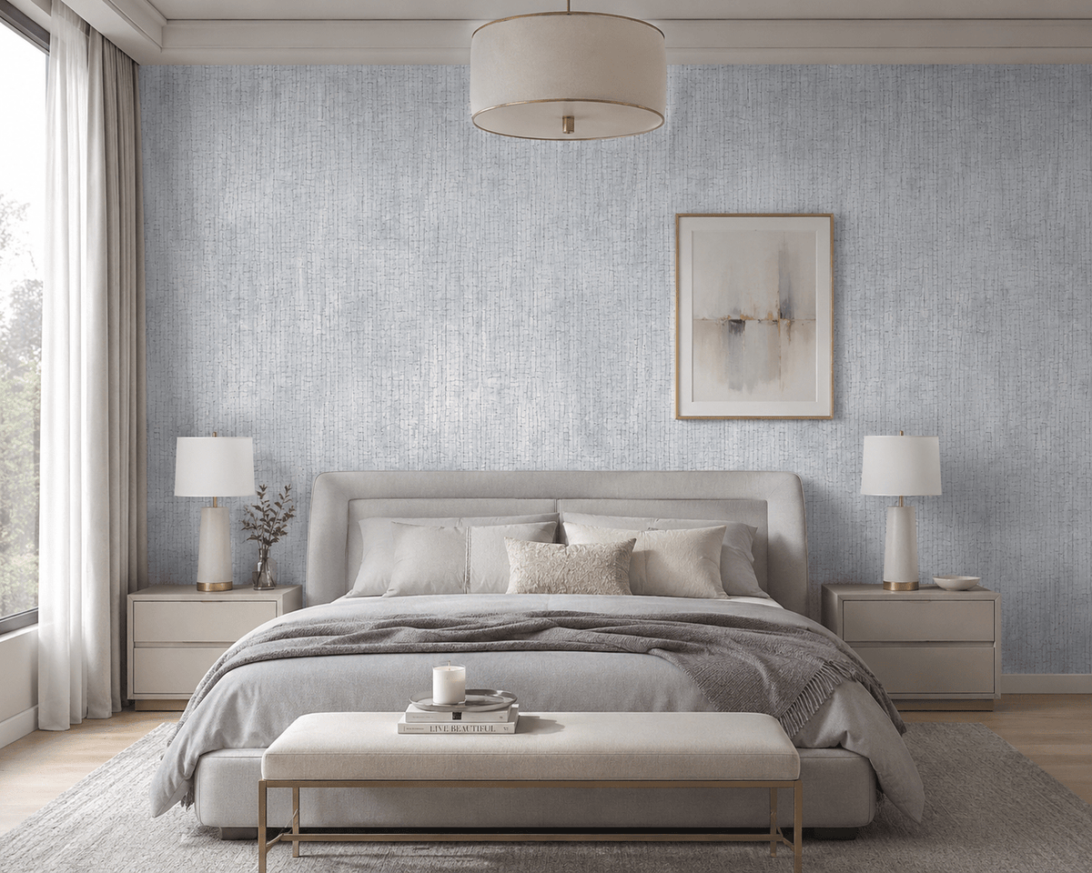 Lilac Plaster Effect Wallpaper Travertine FJ080201 - Mayflower Wallpaper