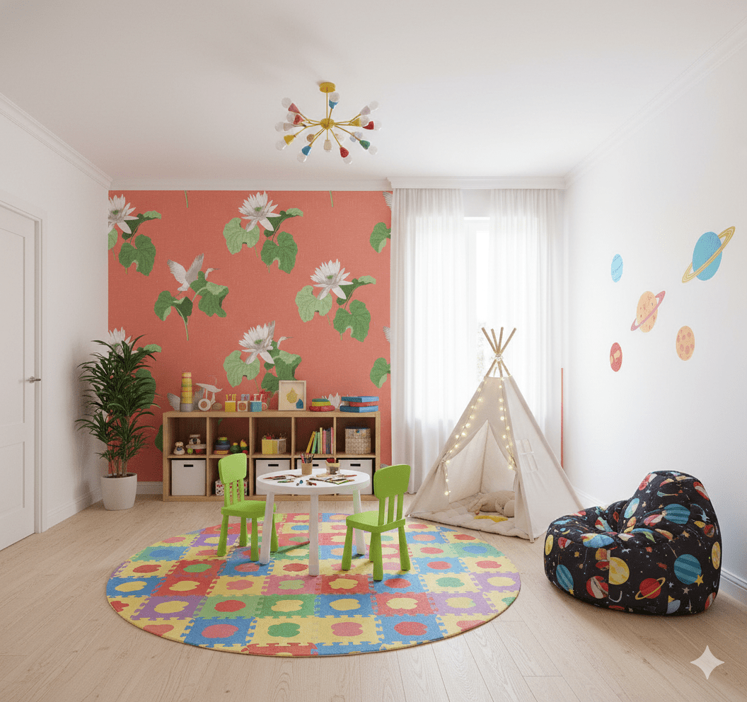 Lotus Coral FJ40011 - Mayflower Wallpaper