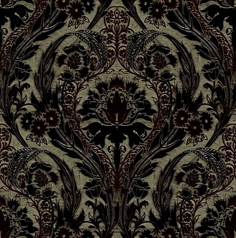 Morrissey Black Gold Gothic Wallpaper MF10899 - Mayflower Wallpaper