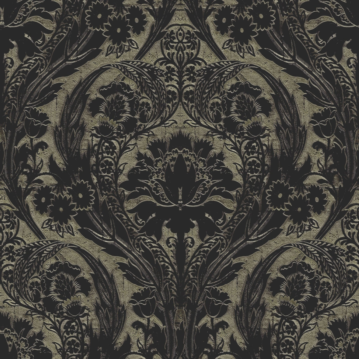 Morrissey Black Gold Gothic Wallpaper MF10899 - Mayflower Wallpaper