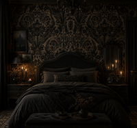 Morrissey Black Gold Gothic Wallpaper MF10899 - Mayflower Wallpaper