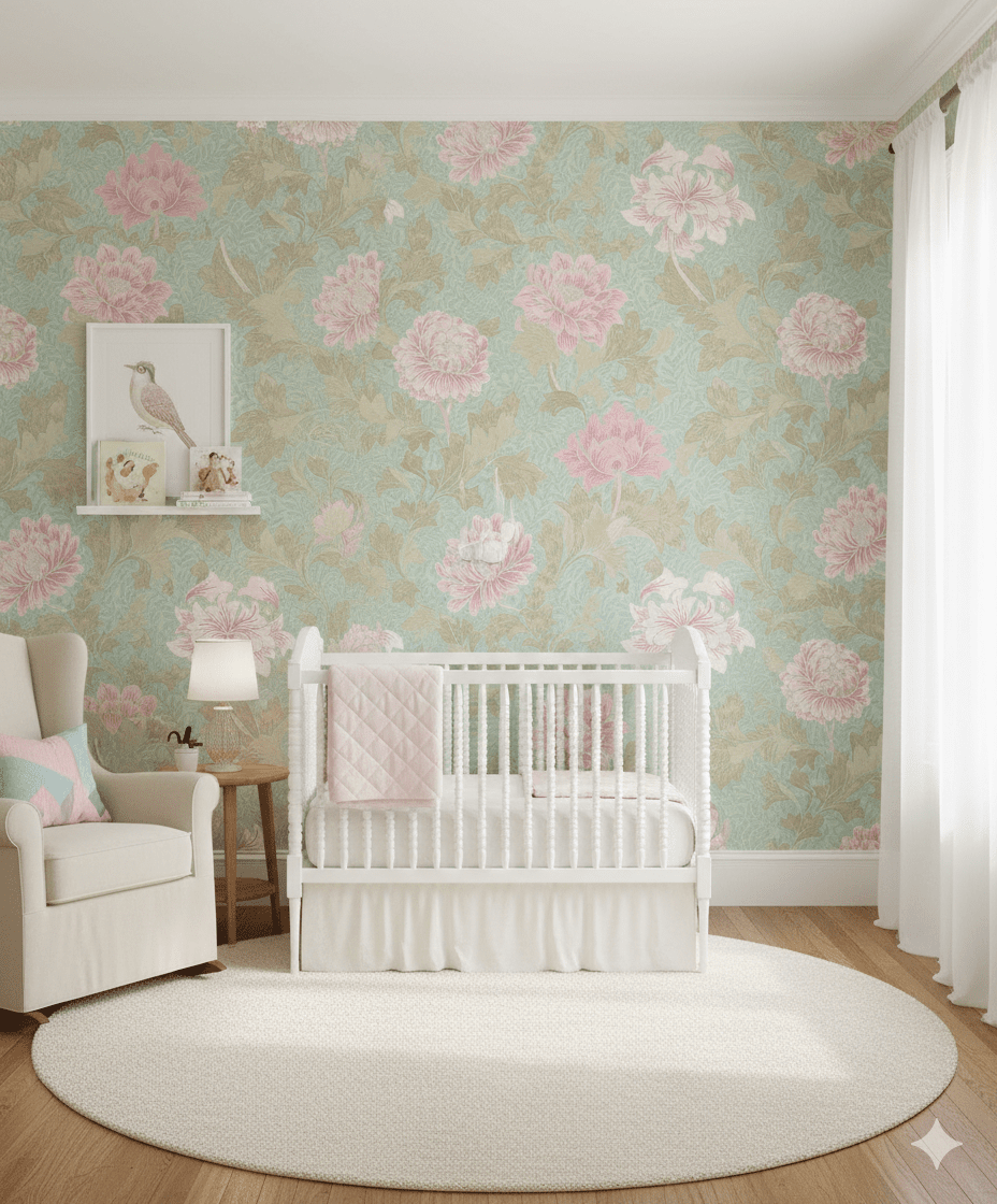 Morrissey Flower Thunderbird FJ41210 - Mayflower Wallpaper