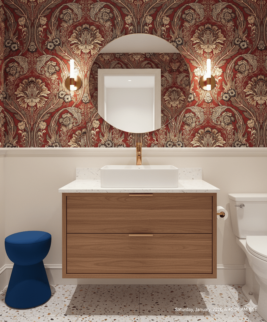 Morrissey Gothic Peel and Stick Wallpaper MFW10801 - Mayflower Wallpaper