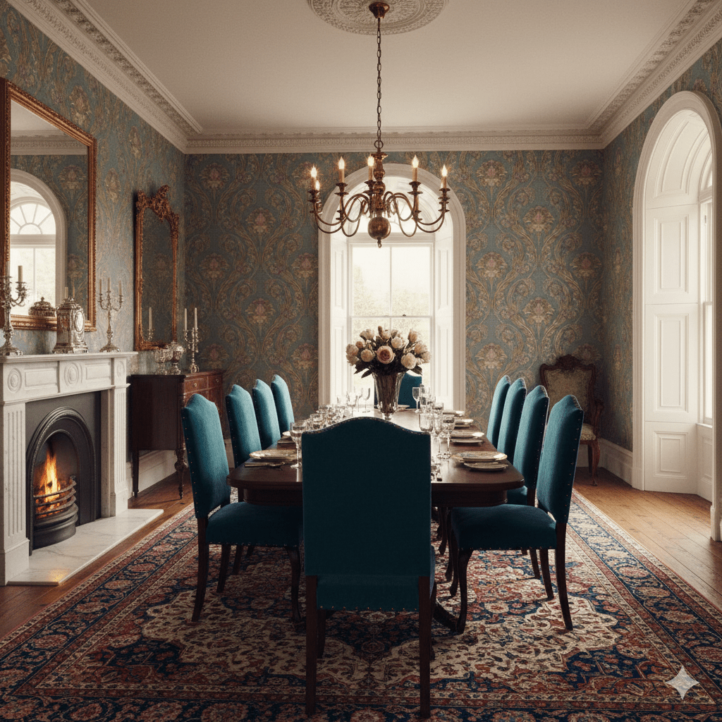 Morrissey Reproduction Victorian Wallpaper Peel and Stick MFW41104 - Mayflower Wallpaper