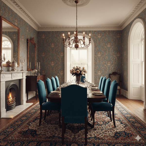 Morrissey Reproduction Victorian Wallpaper Peel and Stick MFW41104 - Mayflower Wallpaper