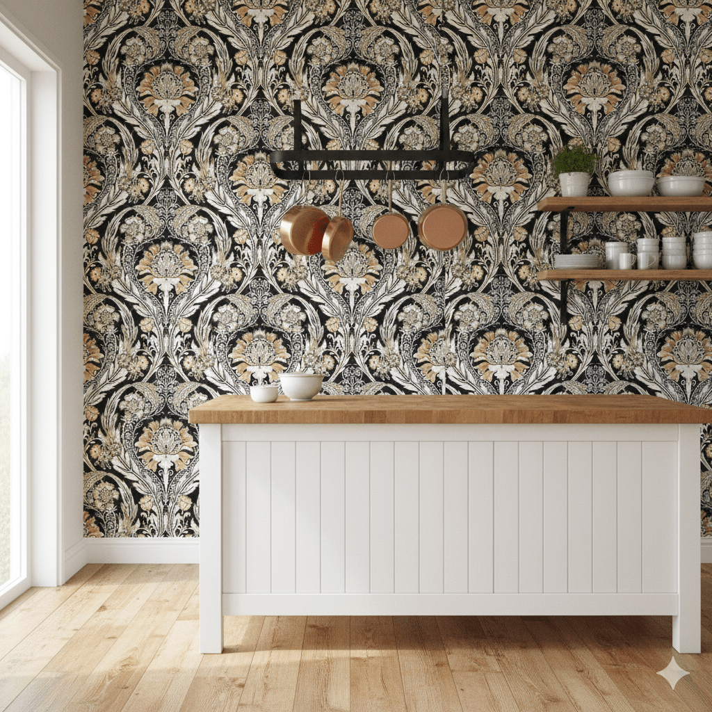 Morrissey Victorian Era Wallpaper Peel and Stick MFW10810 - Mayflower Wallpaper