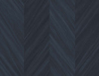 Navy Blue Chevron Wood Embossed Vinyl Wallcovering TS82102 - Mayflower Wallpaper
